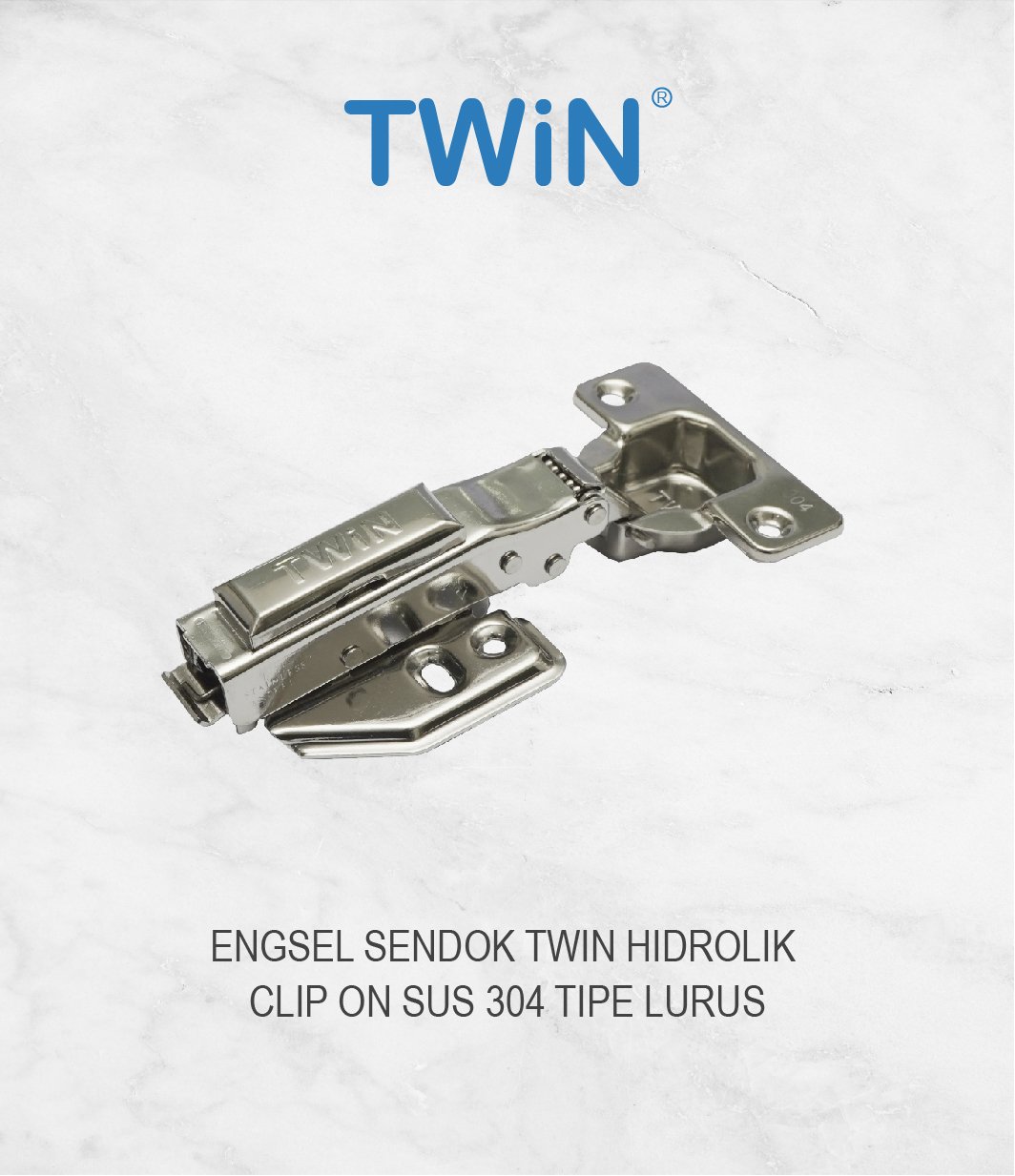 ENGSEL SENDOK TWIN HIDROLIK CLIP ON